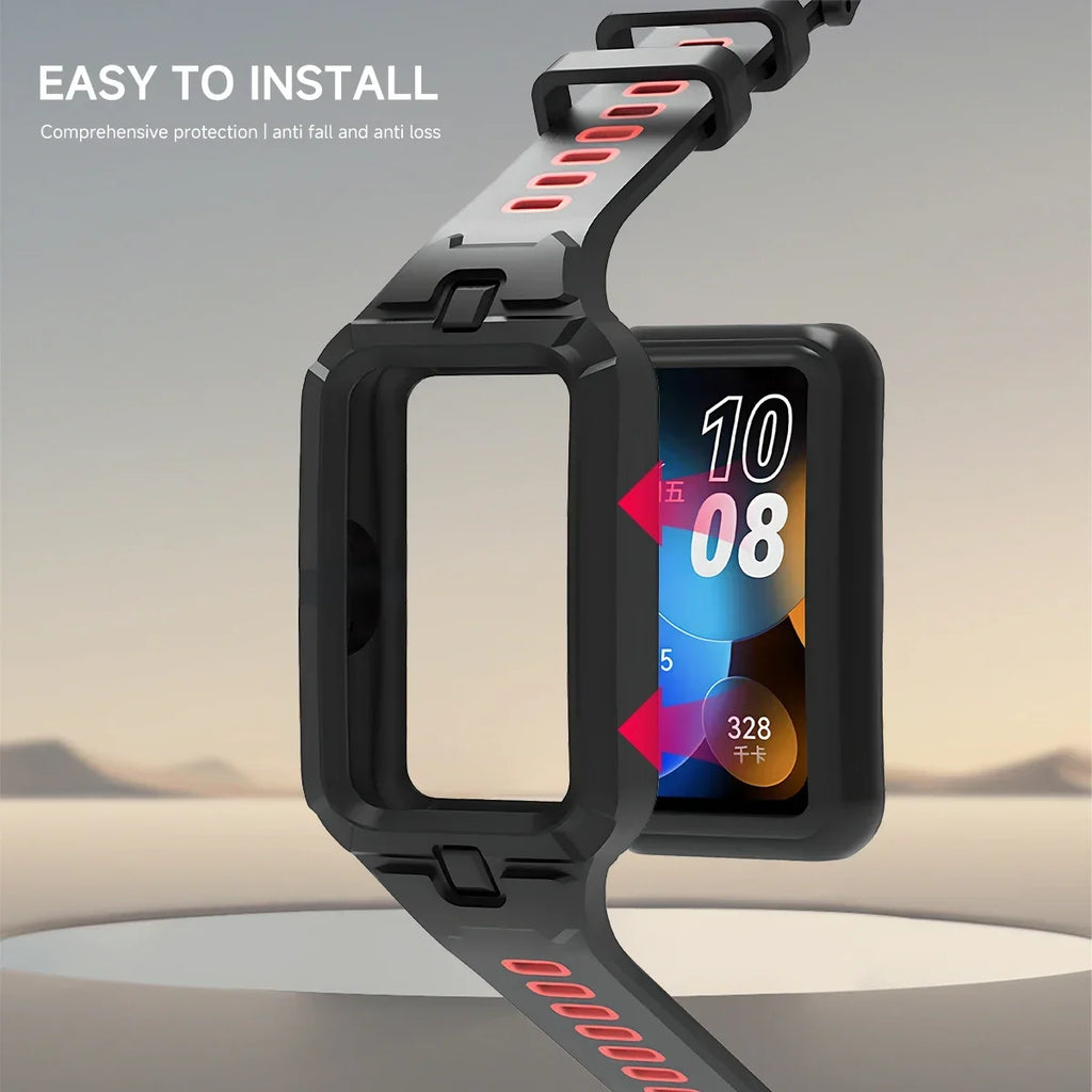 Correa de silicona para Huawei Band 9 8 7 6, pulsera de repuesto para reloj inteligente, Correa deportiva transpirable para Huawei Band 9/8/7/6, accesorio