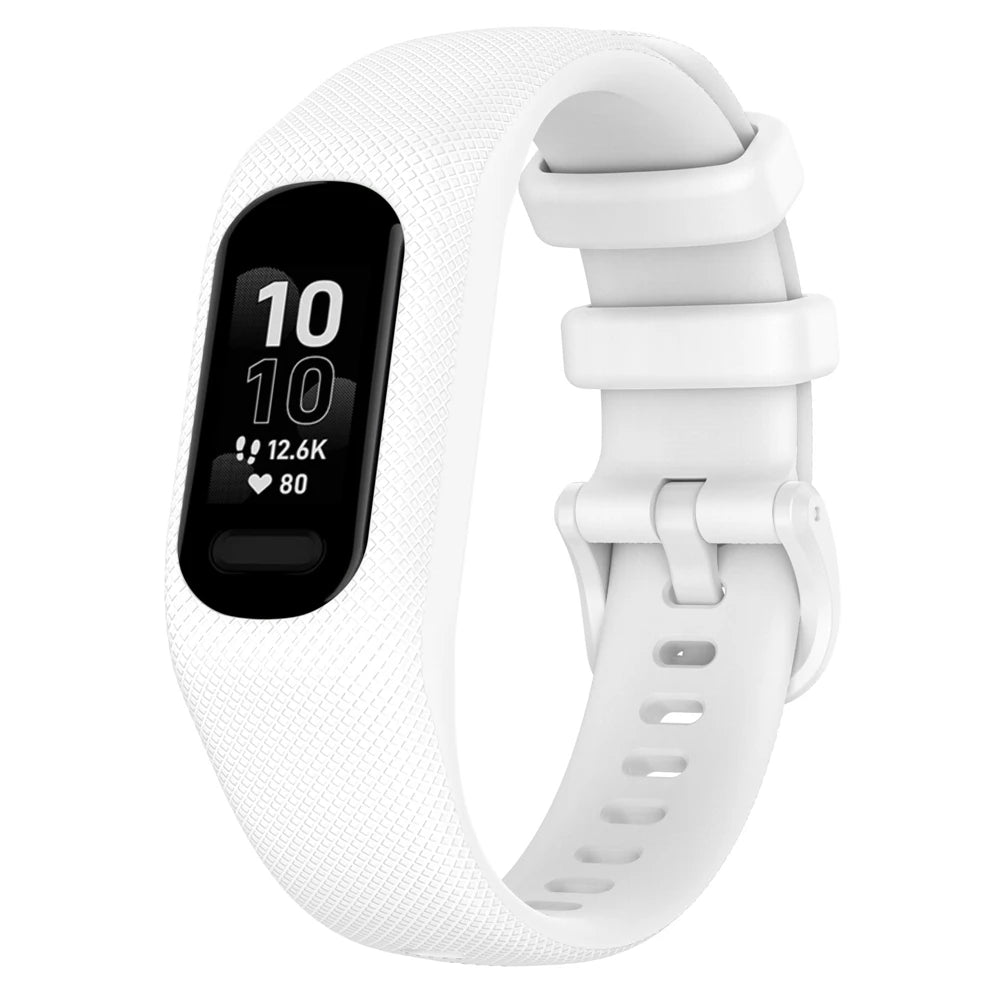 Correa de reloj para Garmin Vivosmart 5, Correa deportiva con funda, marco de bisel de muñeca de silicona suave para Smart5