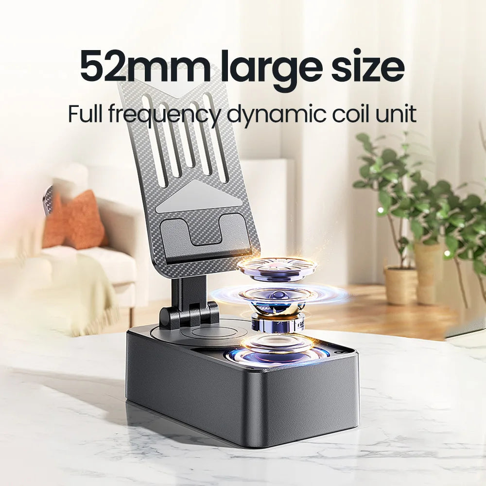 Soporte para teléfono móvil 3 en 1, Altavoz Bluetooth, Banco de energía, soporte para teléfono, soporte Universal plegable para teléfono móvil de escritorio para teléfono inteligente