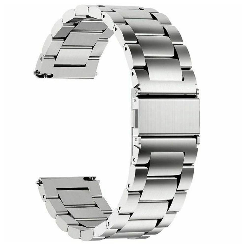 Correa de reloj de acero inoxidable de 18 mm, 20 mm y 22 mm, liberación rápida, reemplazo compatible con reloj inteligente, reloj tradicional