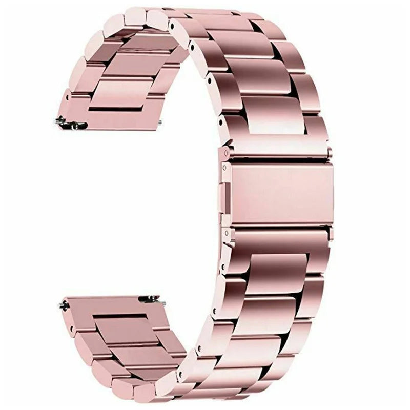 Correa de reloj de acero inoxidable de 18 mm, 20 mm y 22 mm, liberación rápida, reemplazo compatible con reloj inteligente, reloj tradicional