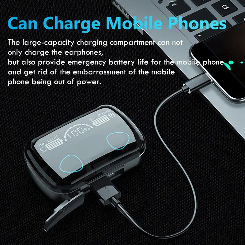 Auriculares TWS Auriculares inalámbricos Bluetooth deportivos con micrófono Fone De Ouvido Auriculares intrauditivos Gamer Auriculares Power Bank