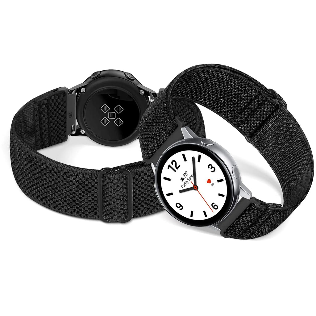 Correa de reloj inteligente para Garmin Forerunner 255 255S 645 245 Venu 2 Plus SQ Vivoactive 4 3 pulsera de nailon elástico Solo Loop