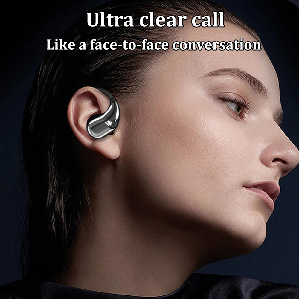 Auriculares Bluetooth 5,4 con gancho para la oreja, inalámbricos TWS, estéreo HiFi, resistentes al agua, pantalla LED, auriculares táctiles de Larga modo de reposo