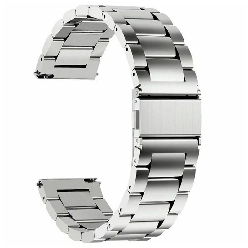 Correa de reloj de acero inoxidable de 18 mm, 20 mm y 22 mm, liberación rápida, reemplazo compatible con reloj inteligente, reloj tradicional