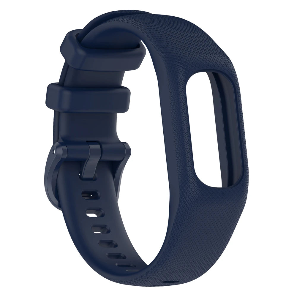 Correa de reloj para Garmin Vivosmart 5, correa con funda, correa de reloj deportivo, marco de bisel de muñeca de silicona suave para Smart5