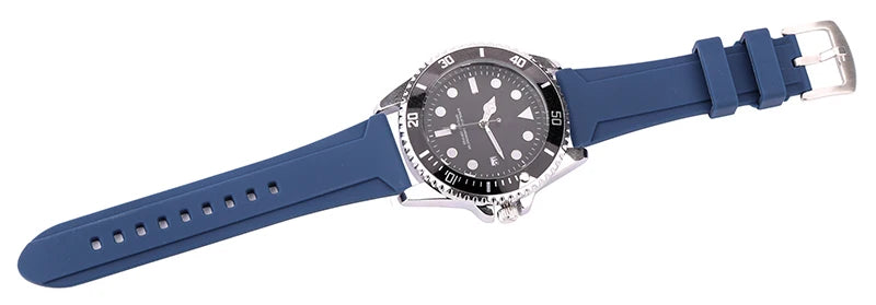 Correa de goma para reloj inteligente para hombre y mujer, banda de silicona suave resistente al agua, accesorios con hebilla, 22mm, 24mm, 26mm, negro, verde, azul