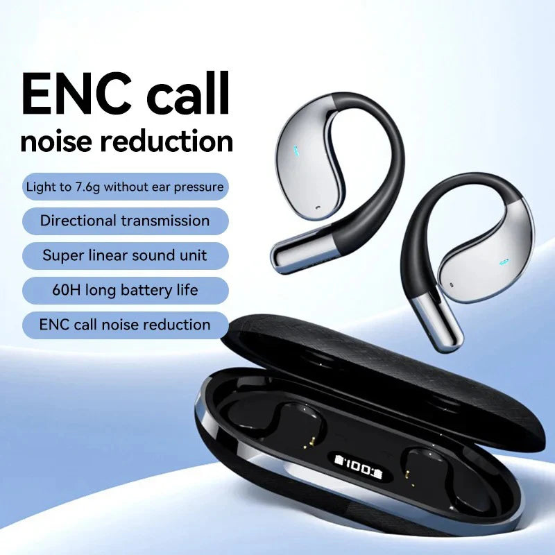 EARDECO Business Auriculares Bluetooth Auriculares inalámbricos Auriculares estéreo de graves Auriculares deportivos con micrófono Audifonos