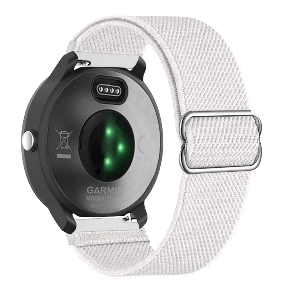Correa de reloj inteligente para Garmin Forerunner 255 255S 645 245 Venu 2 Plus SQ Vivoactive 4 3 pulsera de nailon elástico Solo Loop