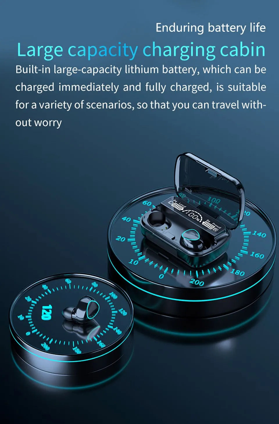 Auriculares TWS Auriculares inalámbricos Bluetooth deportivos con micrófono Fone De Ouvido Auriculares intrauditivos Gamer Auriculares Power Bank