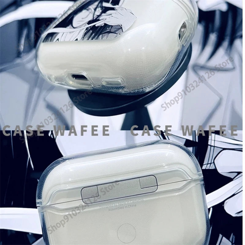Funda para auriculares Attack on Titan para Airpods 4 2 3 Pro 1 2 funda suave para auriculares Bluetooth sin cables funda para AirPods de dibujos animados de Anime
