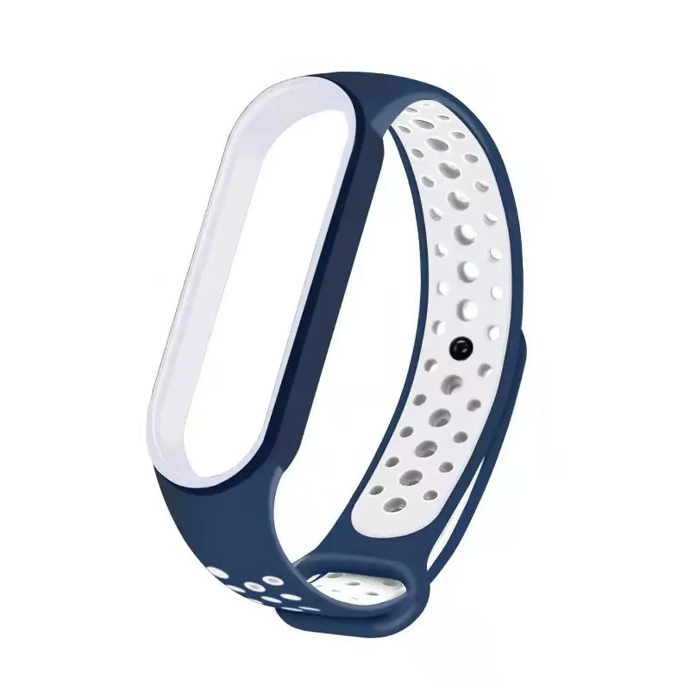 Correa de silicona transpirable, pulseras de repuesto para reloj inteligente, correa de muñeca para Mi Band 6 5 4
