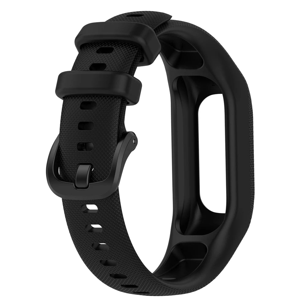 Correa de reloj para Garmin Vivosmart 5, Correa deportiva con funda, marco de bisel de muñeca de silicona suave para Smart5