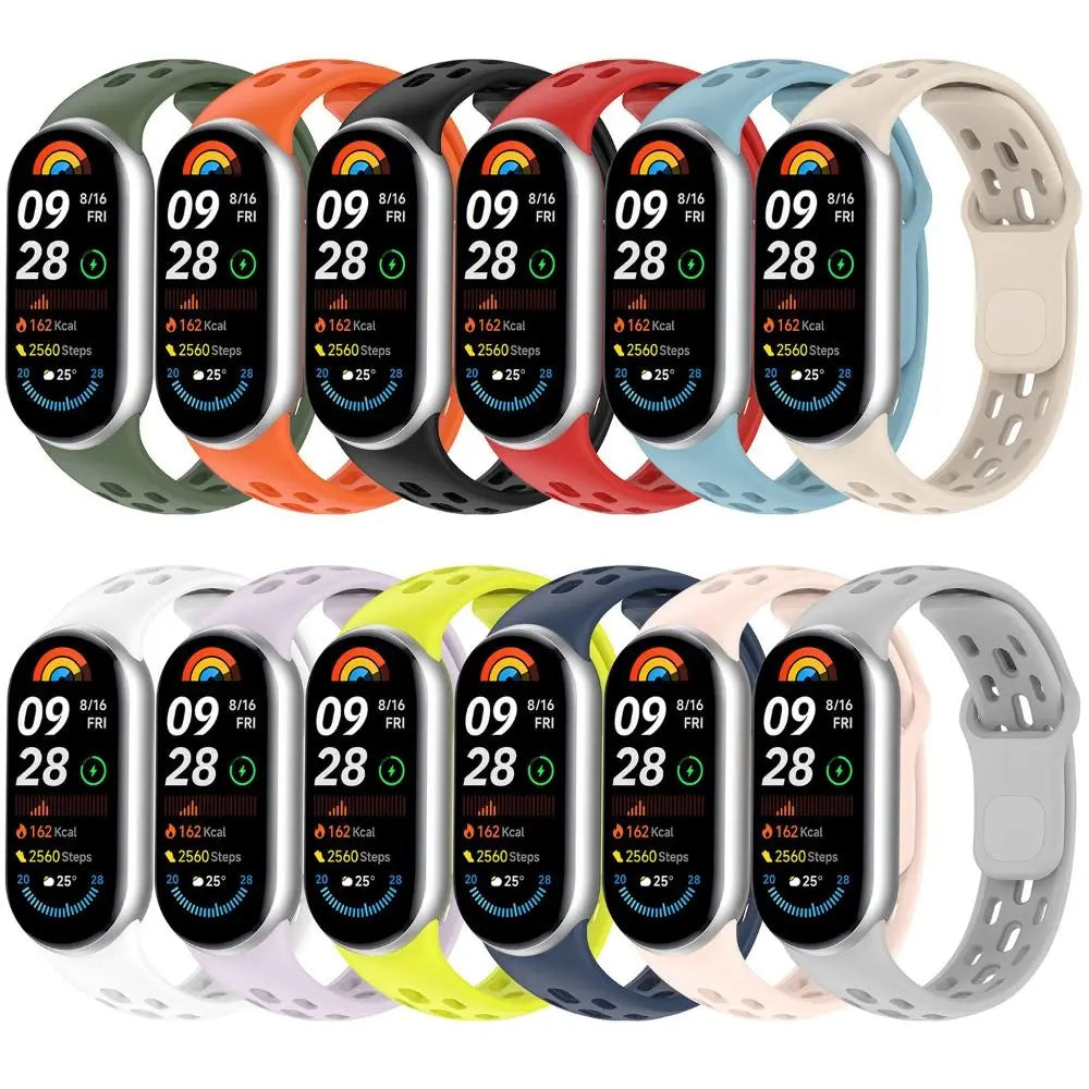 Nueva correa de TPU suave, repuesto transpirable, accesorios de correa de reloj inteligente, pulsera deportiva, cinturón para Mi Band 10 9 8