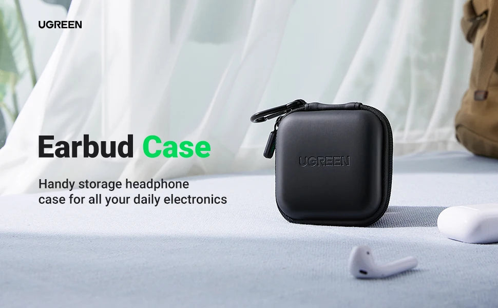 UGREEN-funda dura para auriculares, bolsa para Airpods, almohadillas para los oídos Sennheiser, accesorios para auriculares inalámbricos con Bluetooth