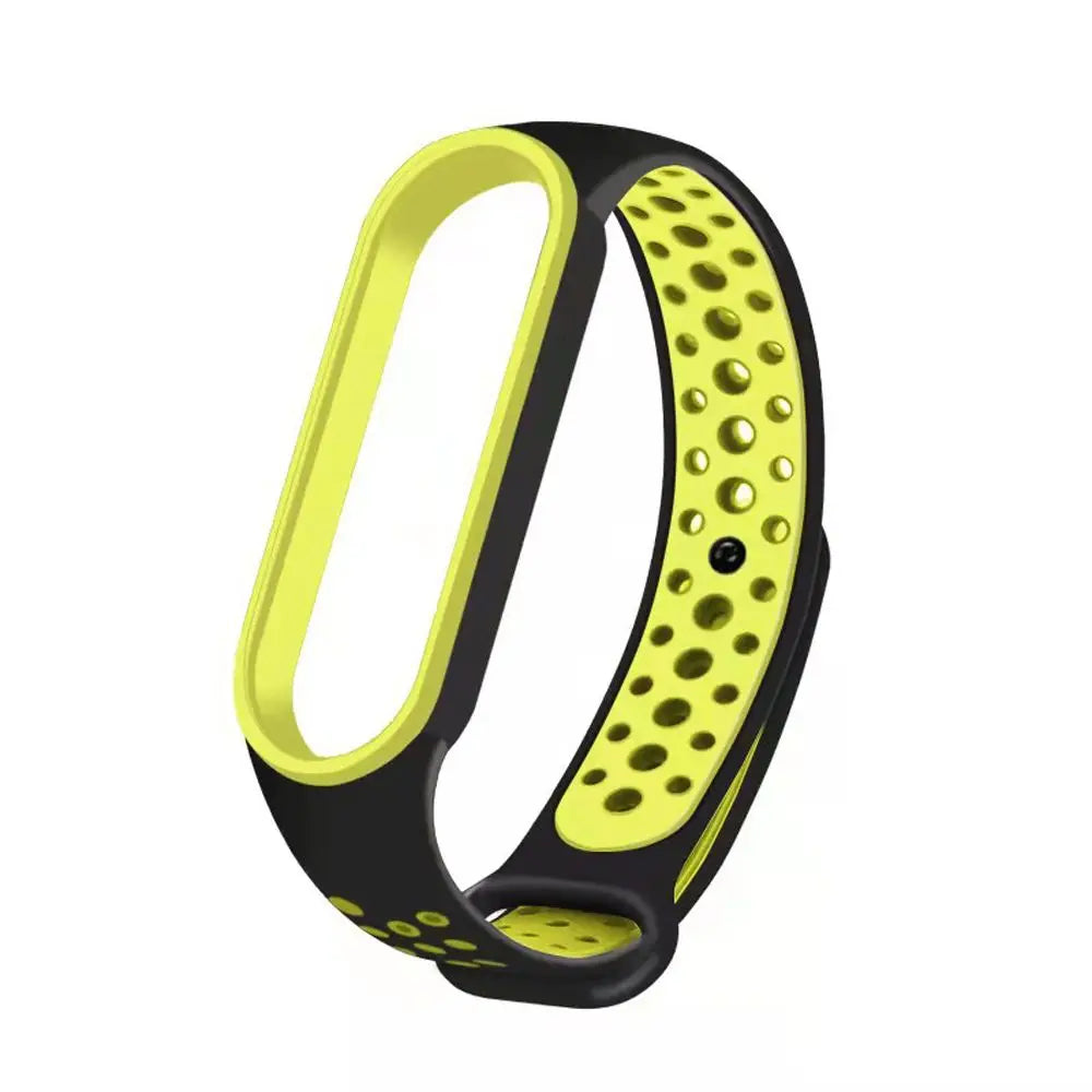 Correa de silicona transpirable, pulseras de repuesto para reloj inteligente, correa de muñeca para Mi Band 6 5 4